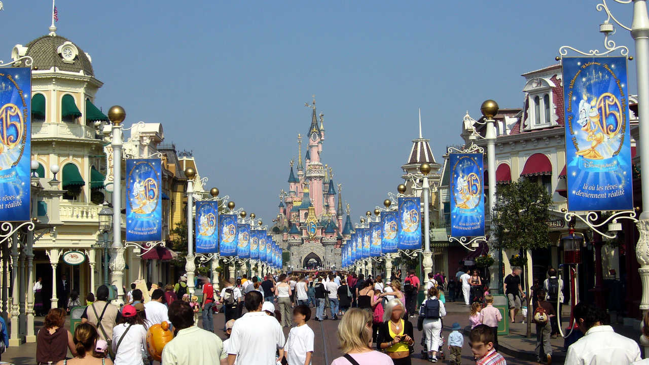 Euro Disney Mainstreet und Dornroeschenschloss